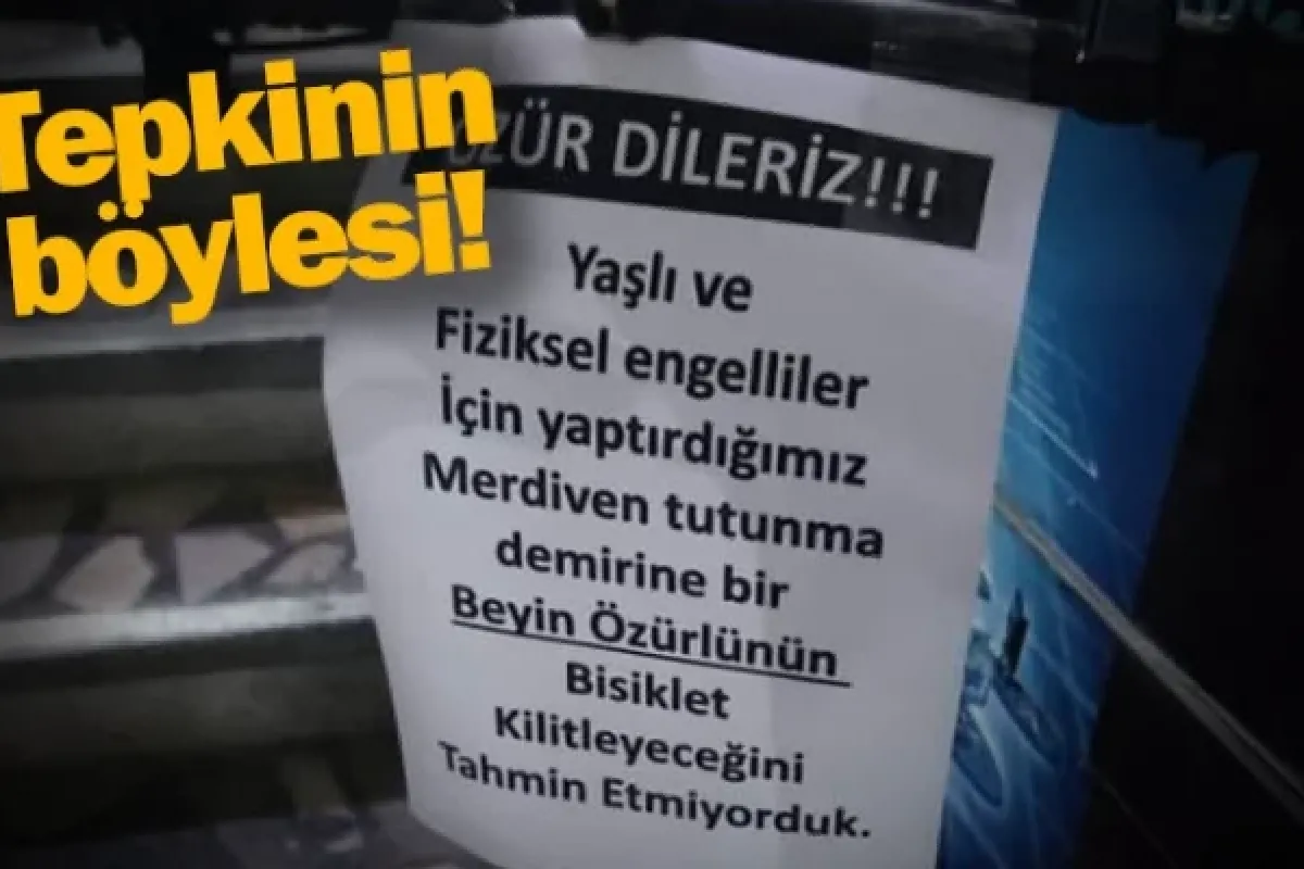 Tepkinin böylesi!