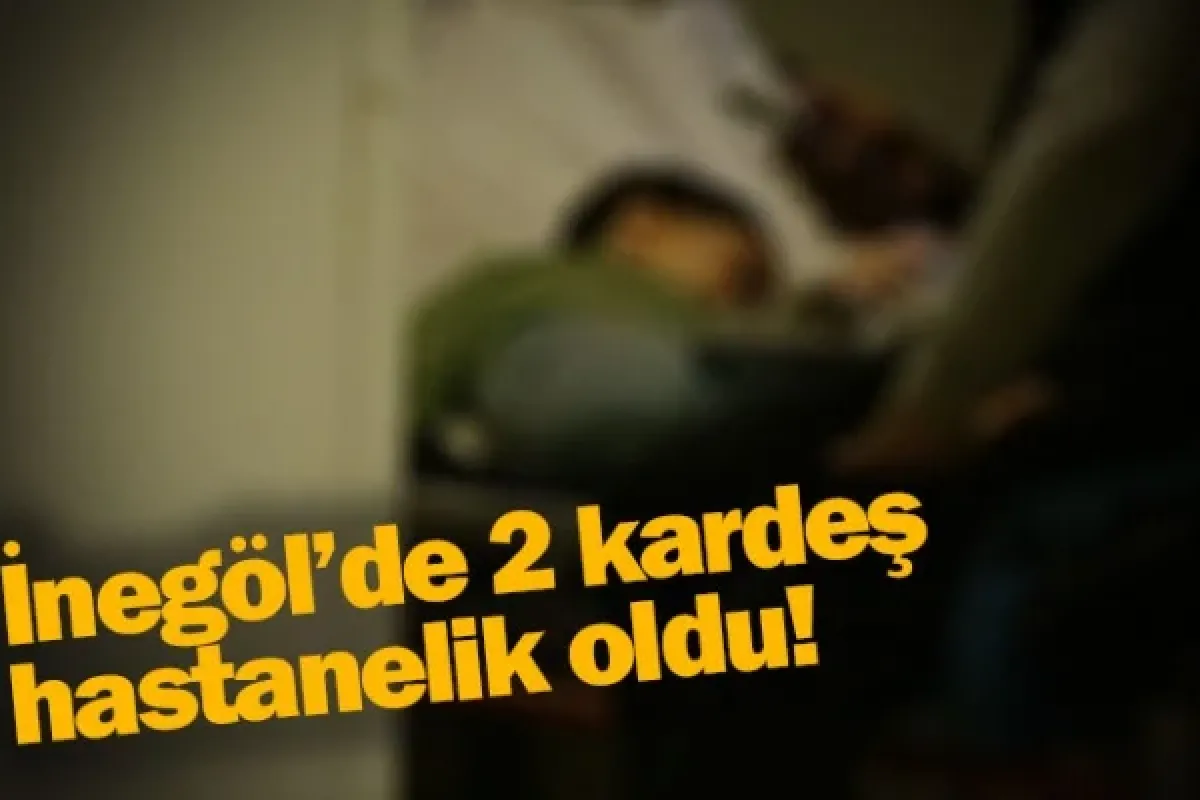 İnegöl'de 2 kardeş hastanelik oldu