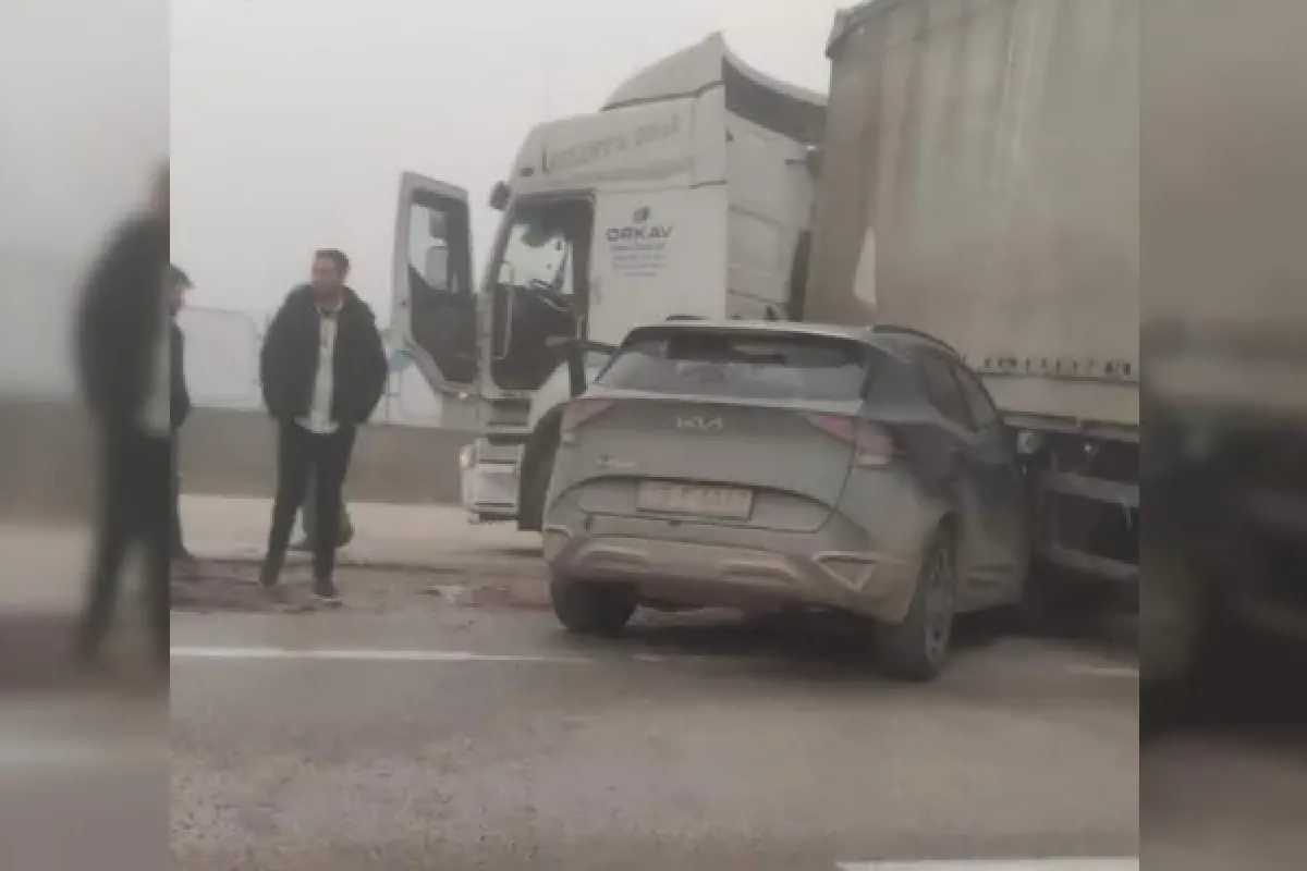 İnegöl'de sis kazaya neden oldu