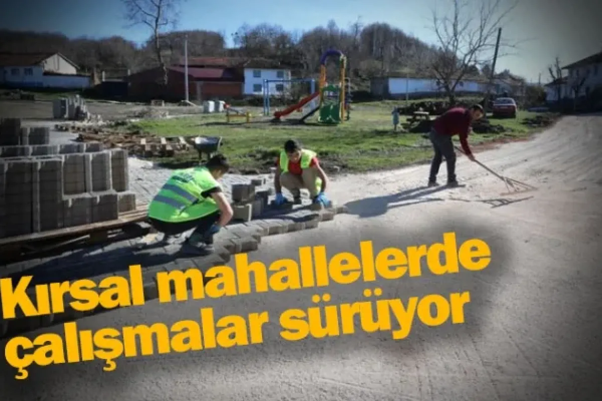 Kırsal mahallelerde çalışmalar sürüyor