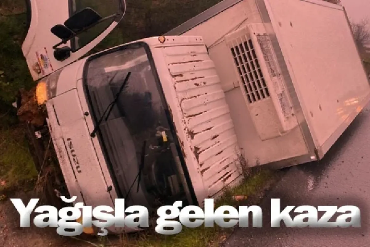 Yağışla gelen kaza
