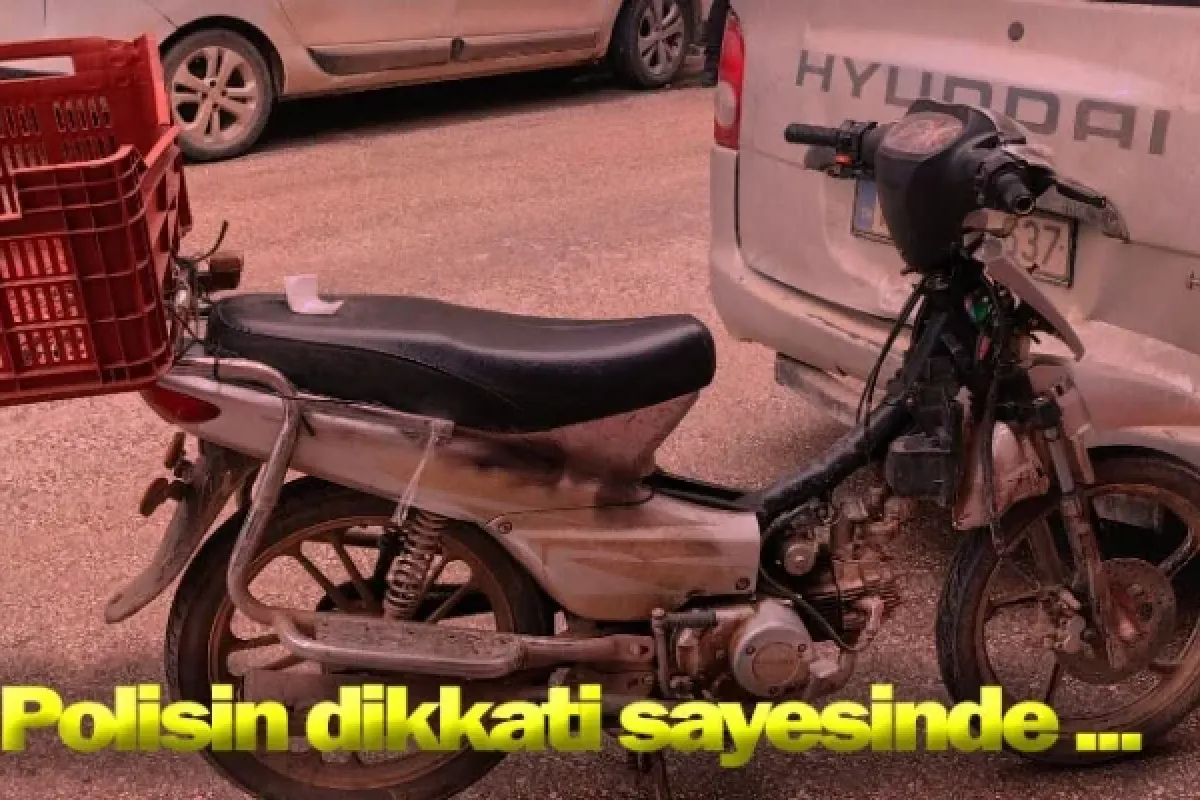 Polisin dikkati sayesinde ...
