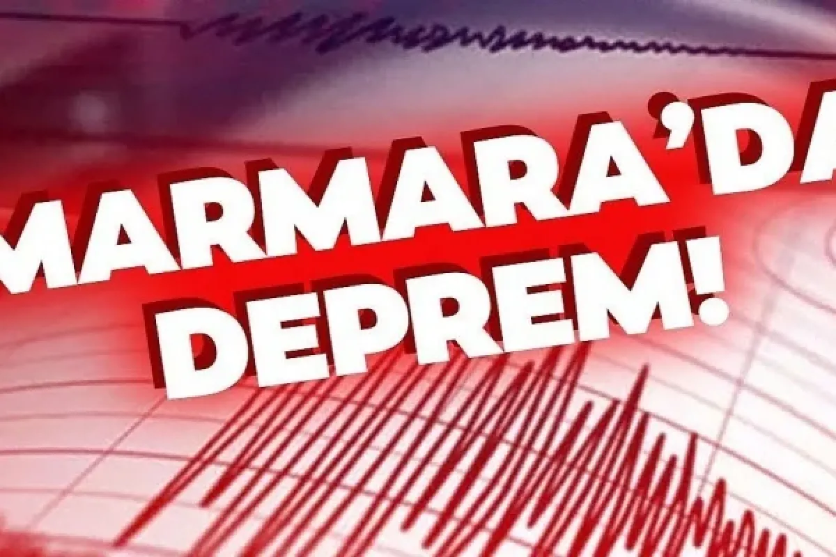 Marmara Denizi'nde 4.1 büyüklüğünde deprem