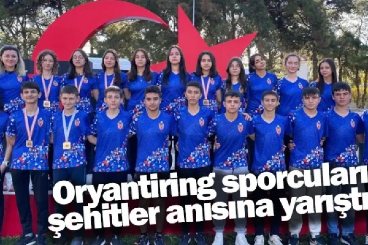 Oryantiring sporcuları şehitler anısına yarıştı