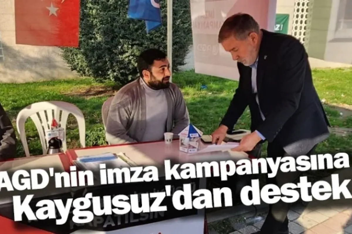 AGD'nin imza kampanyasına Kaygusuz'dan destek