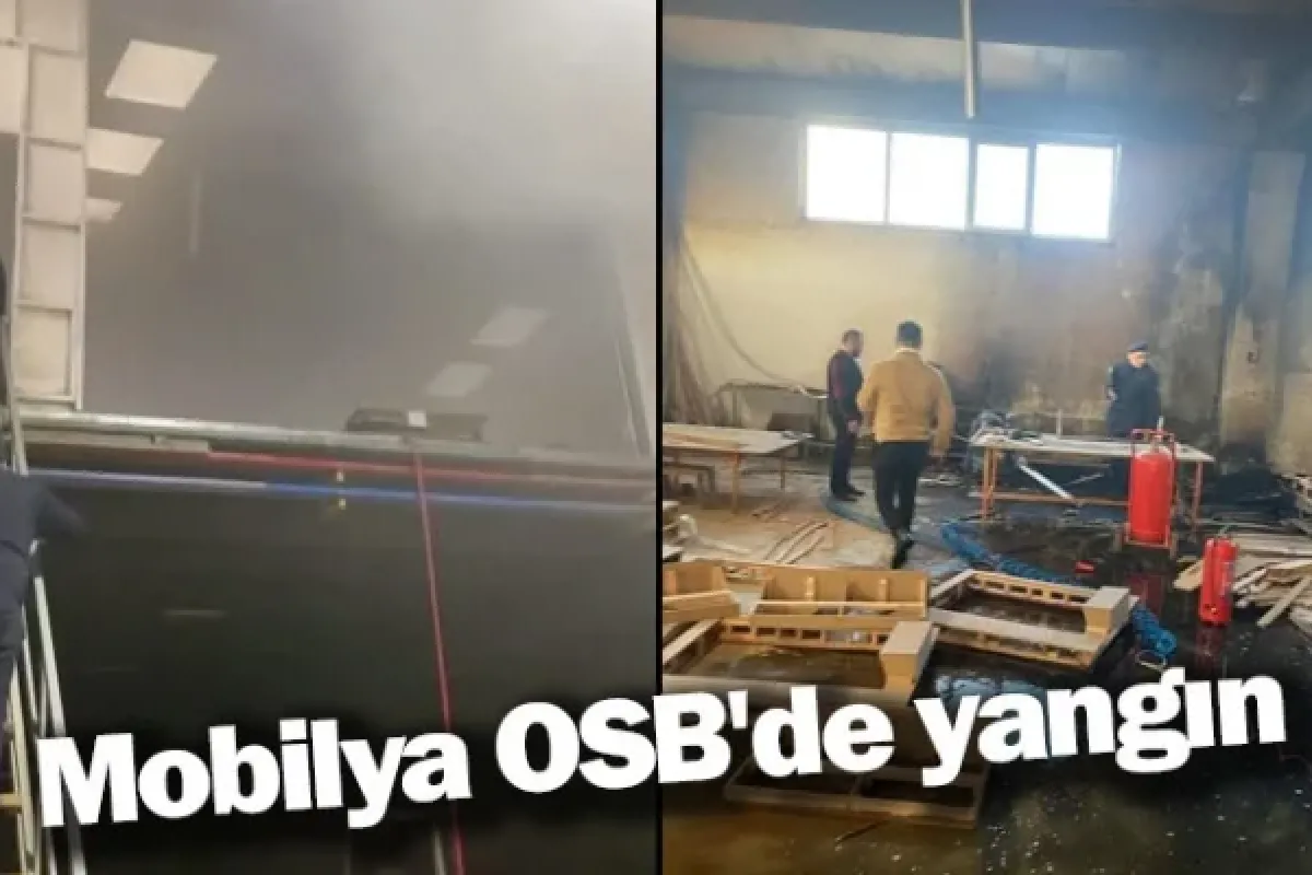 Mobilya OSB'de yangın