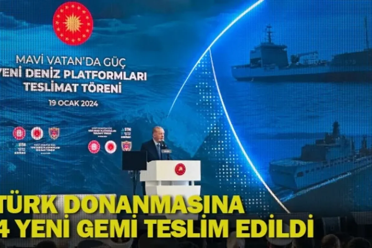 Türk donanmasına 4 yeni gemi teslim edildi