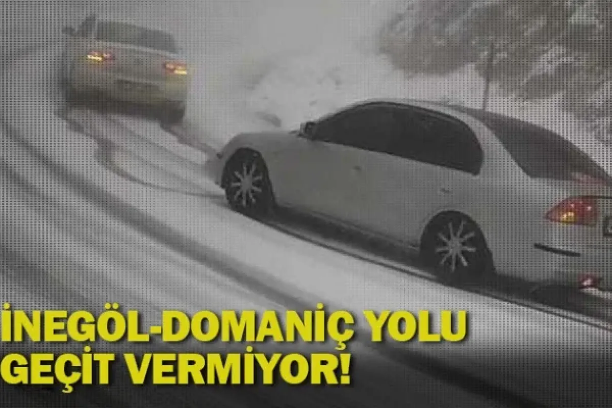 İnegöl-Domaniç yolu geçit vermiyor!
