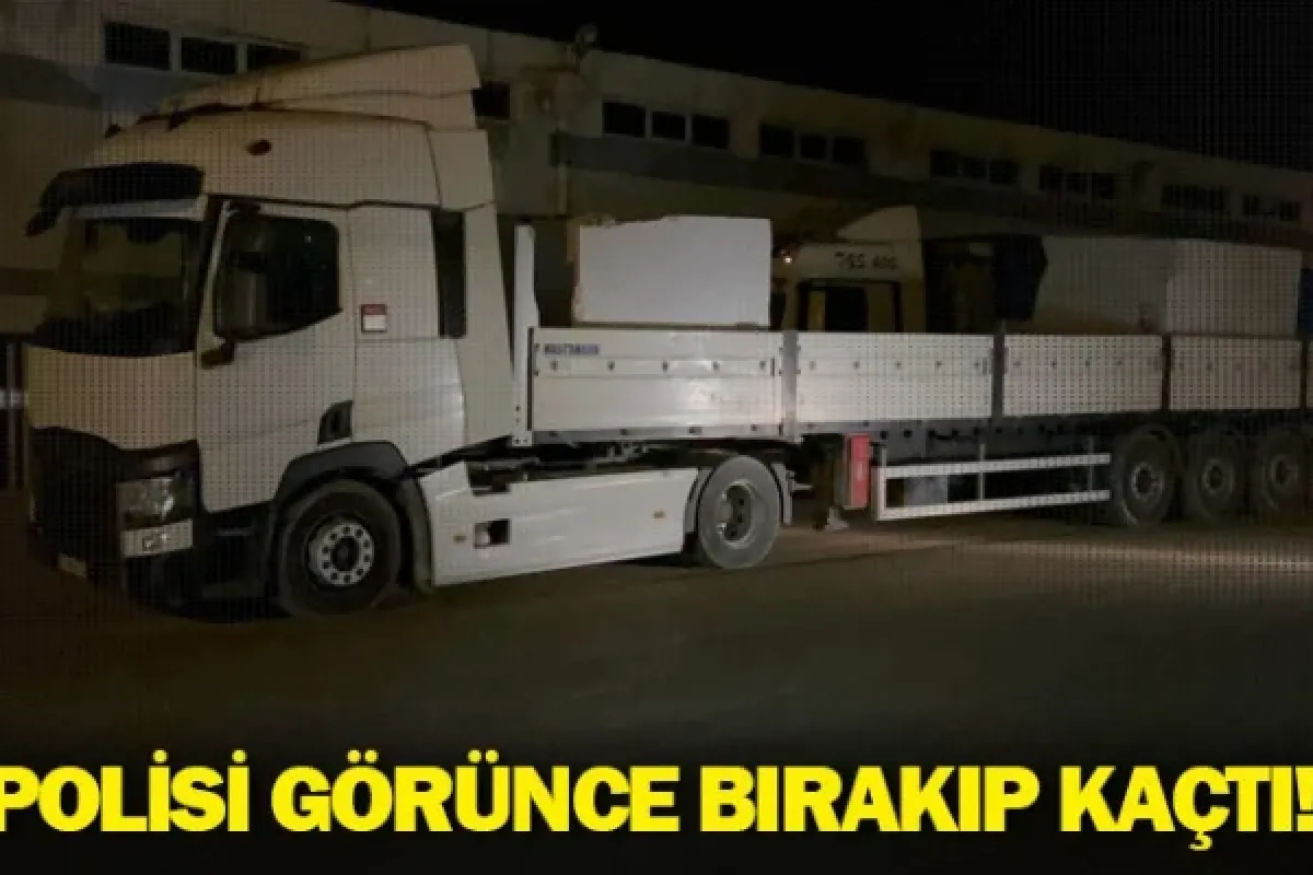 Polisi görünce bırakıp kaçtı!