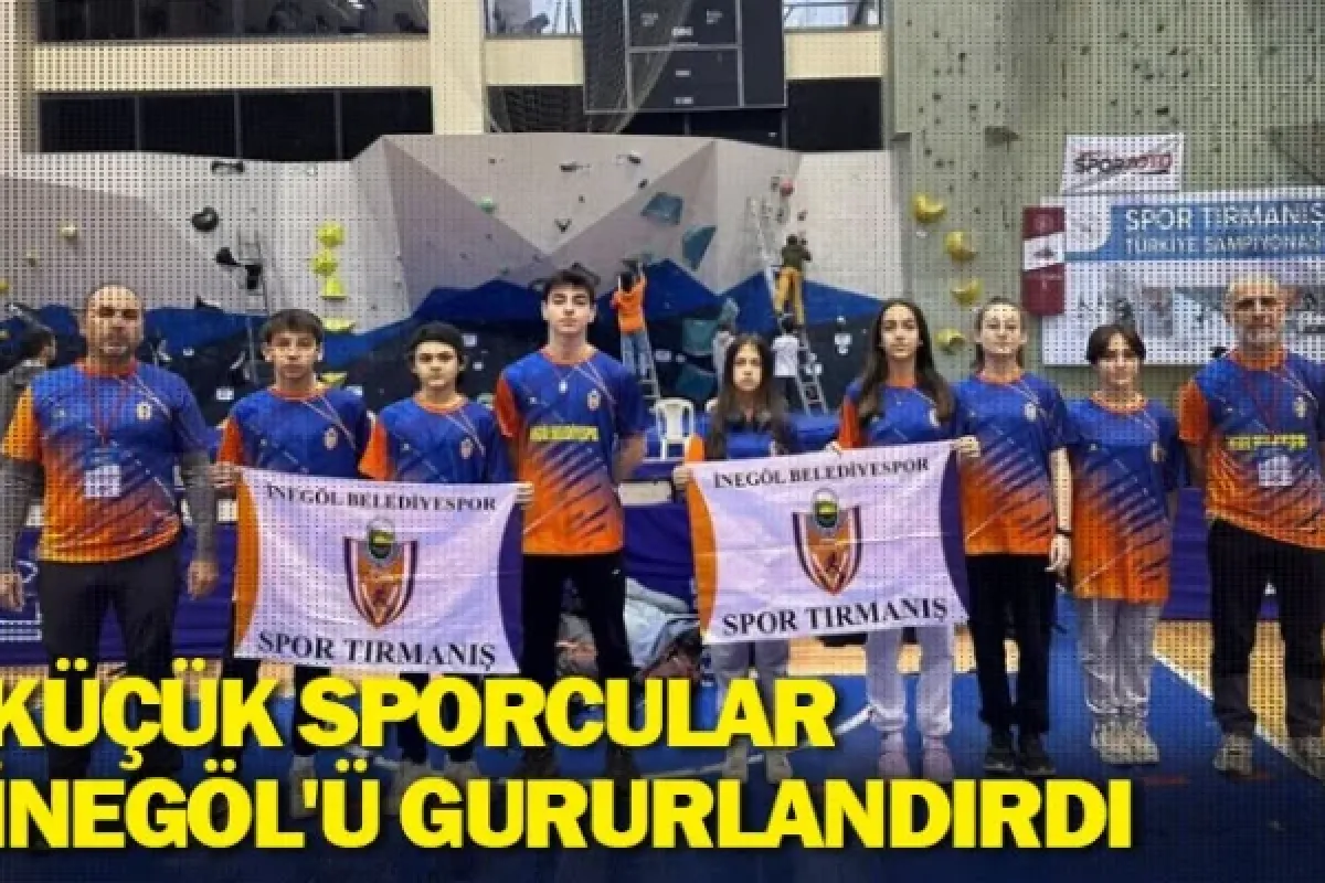 Küçük sporcular İnegöl'ü gururlandırdı