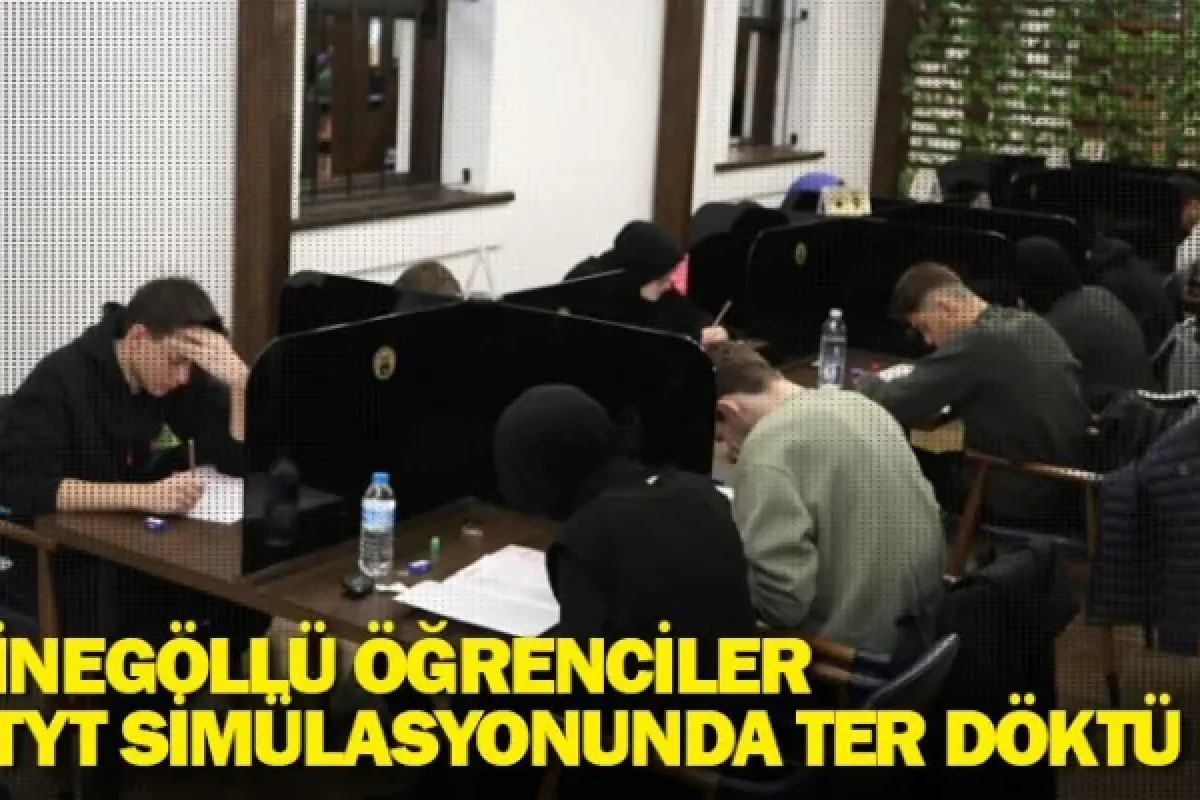 İnegöllü öğrenciler TYT simülasyonunda ter döktü
