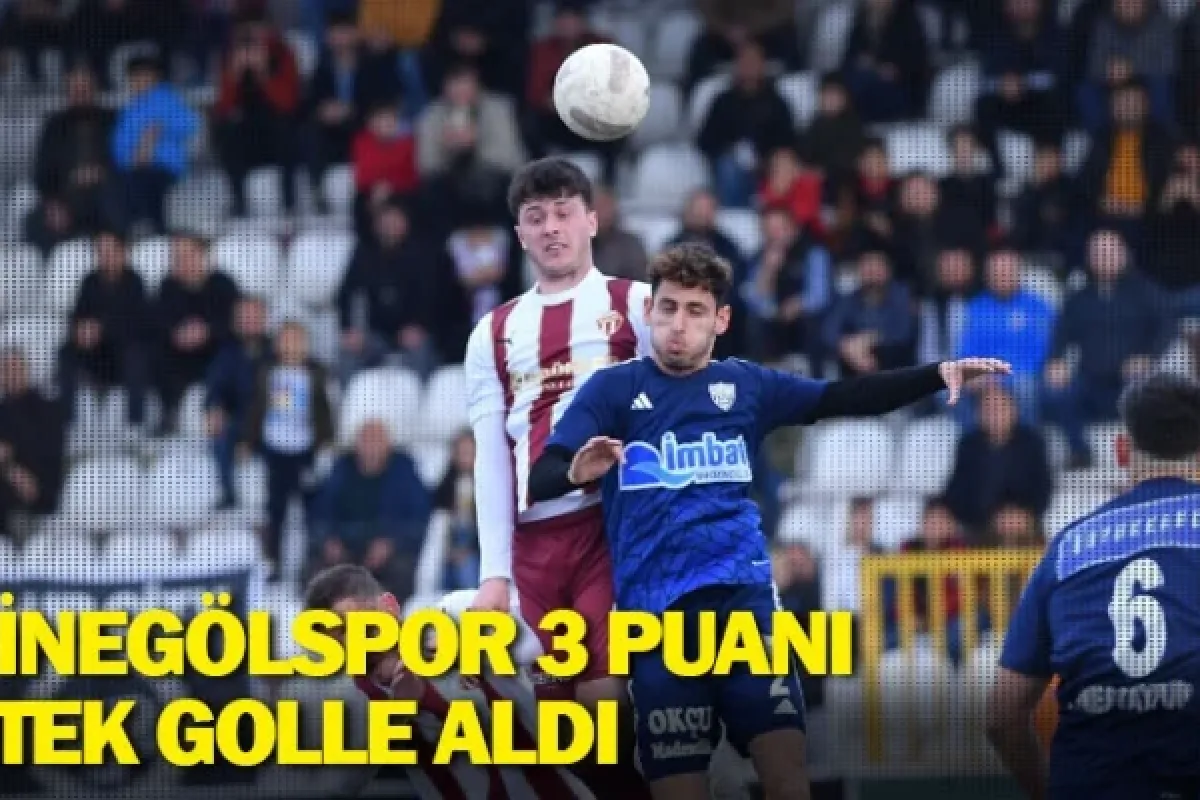 İnegölspor 3 puanı tek golle aldı