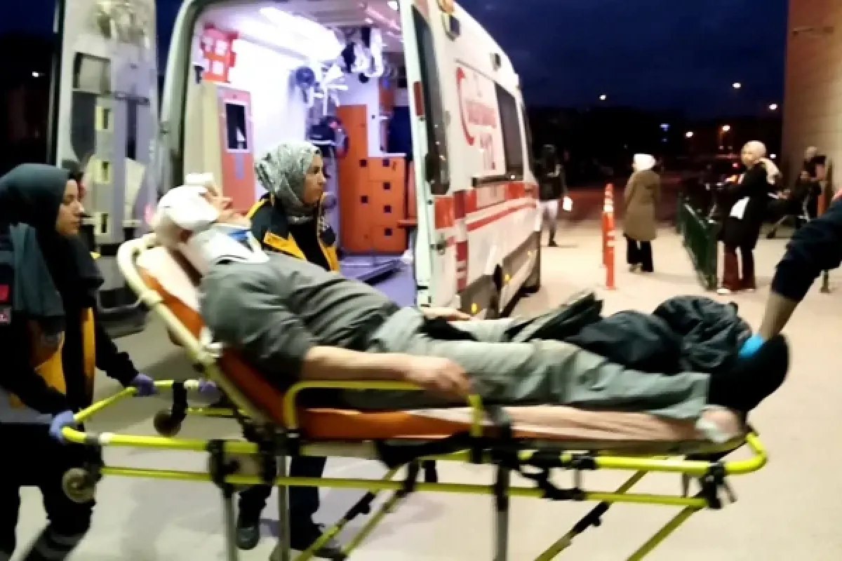 Motosiklet sürücüsü kazada yaralandı