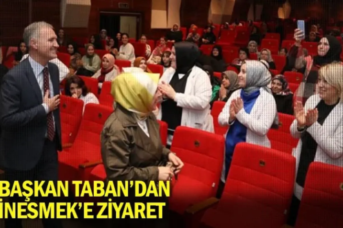 Başkan Taban'dan İNESMEK'e ziyaret