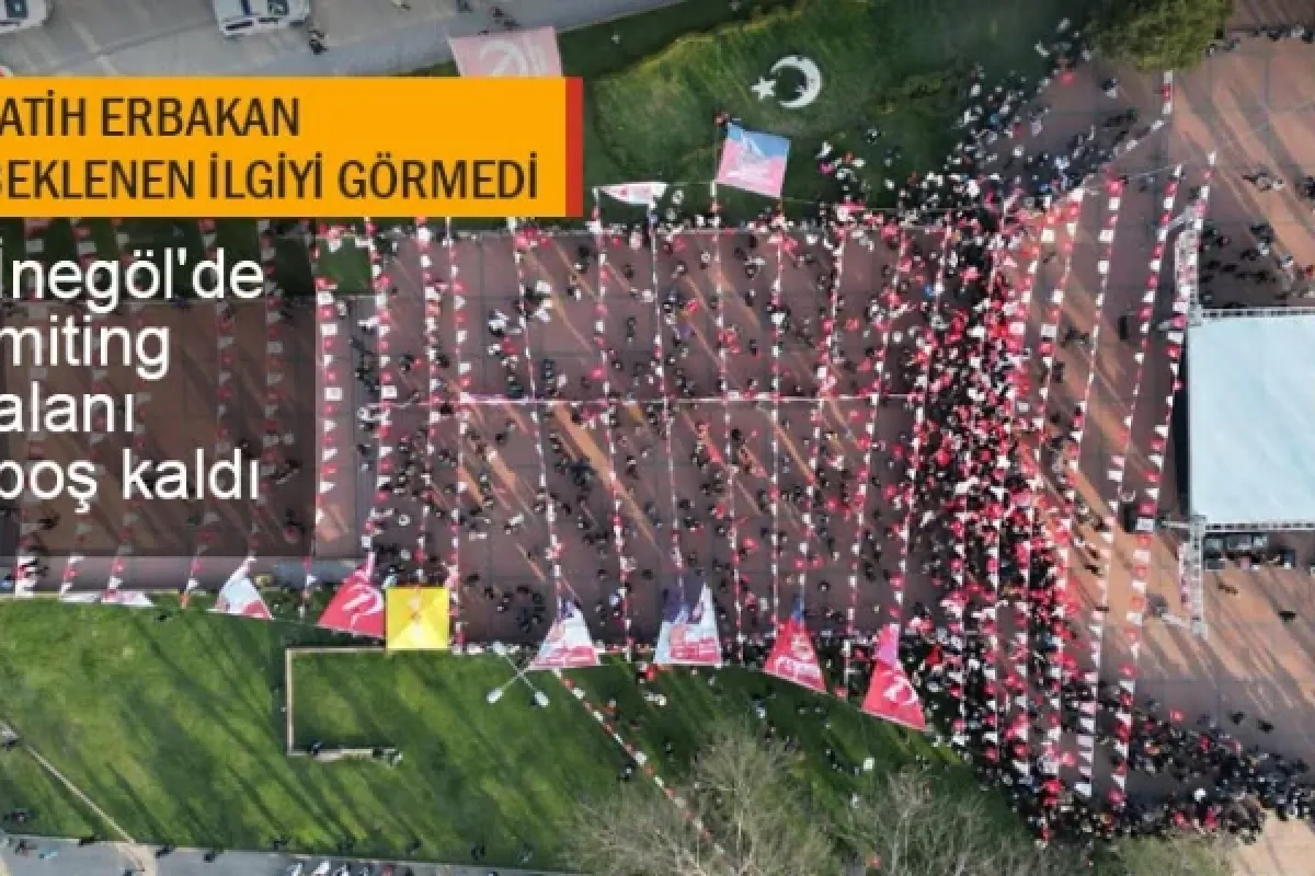 Fatih Erbakan beklenen ilgiyi görmedi... İnegöl'de miting alanı boş kaldı