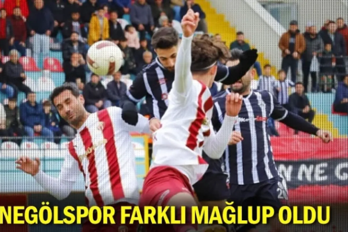 İnegölspor farklı mağlup oldu