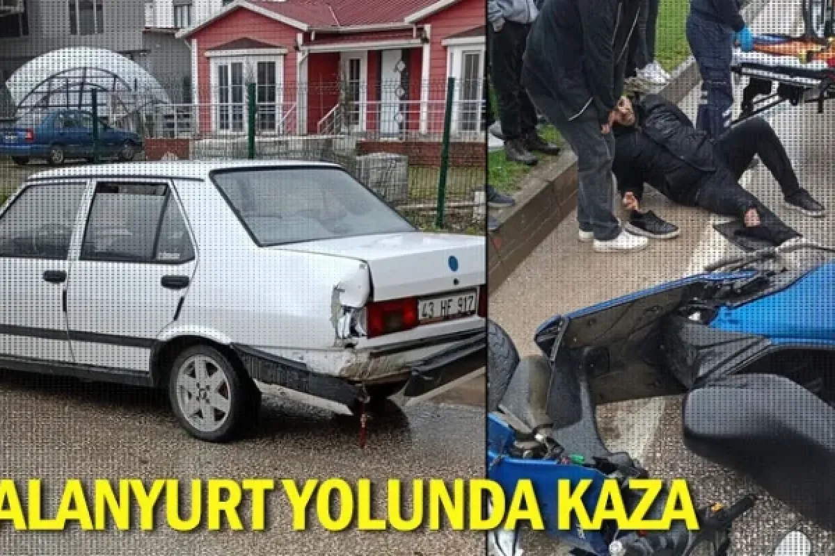 Alanyurt yolunda kaza