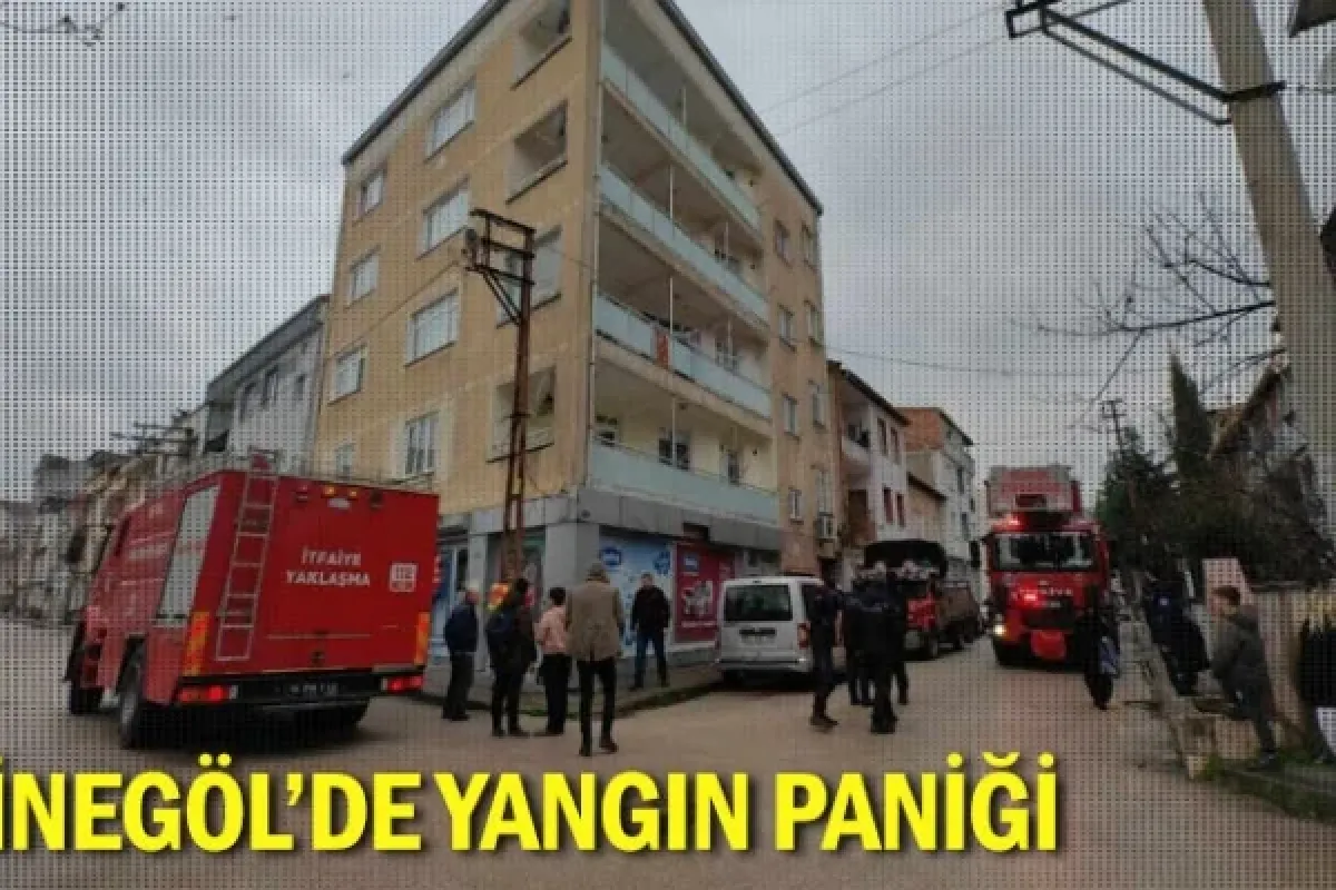 İnegöl'de yangın paniği