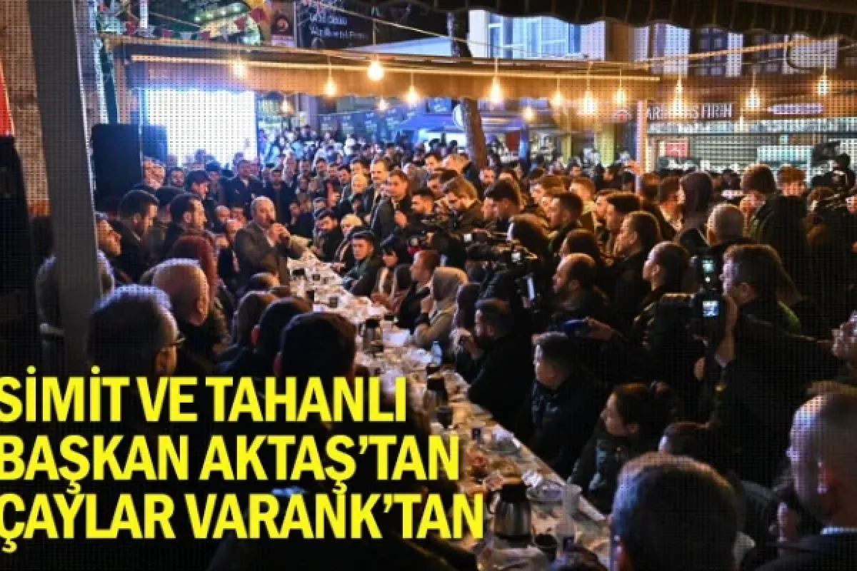 Simit ve tahanlı Başkan Aktaş’tan, çaylar Varank’tan