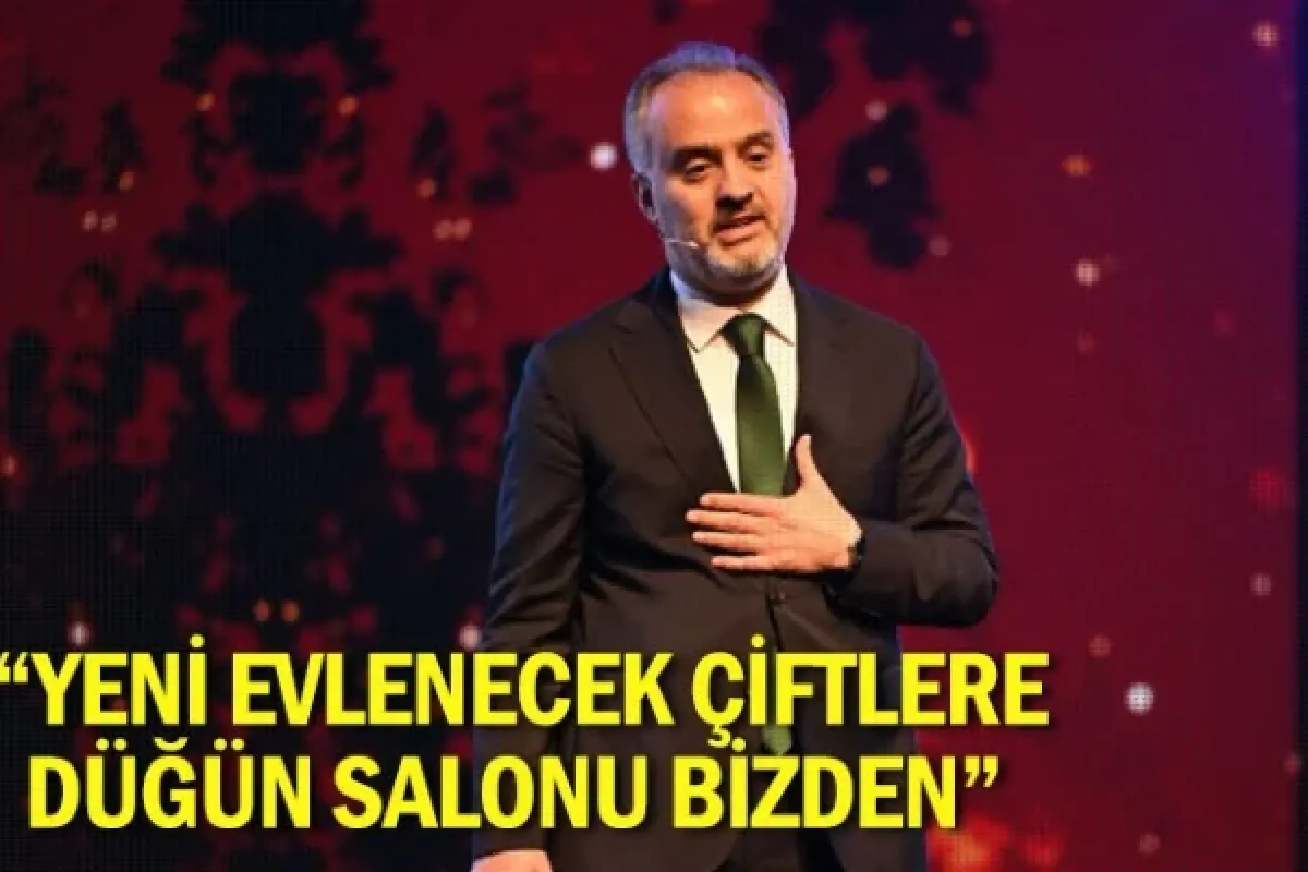 “Yeni evlenecek çiftlere düğün salonu bizden”