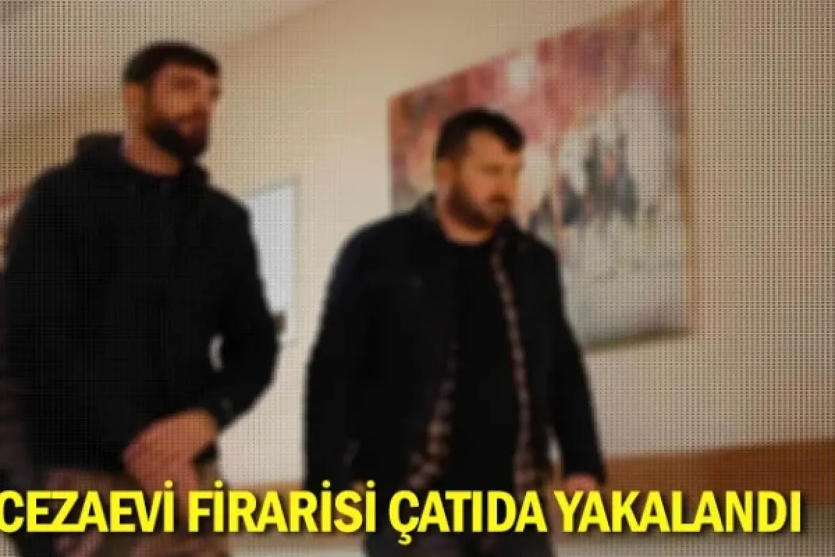 Cezaevi firarisi çatıda yakalandı