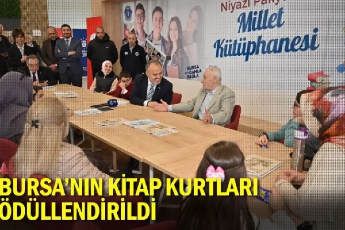 Bursa’nın kitap kurtları ödüllendirildi