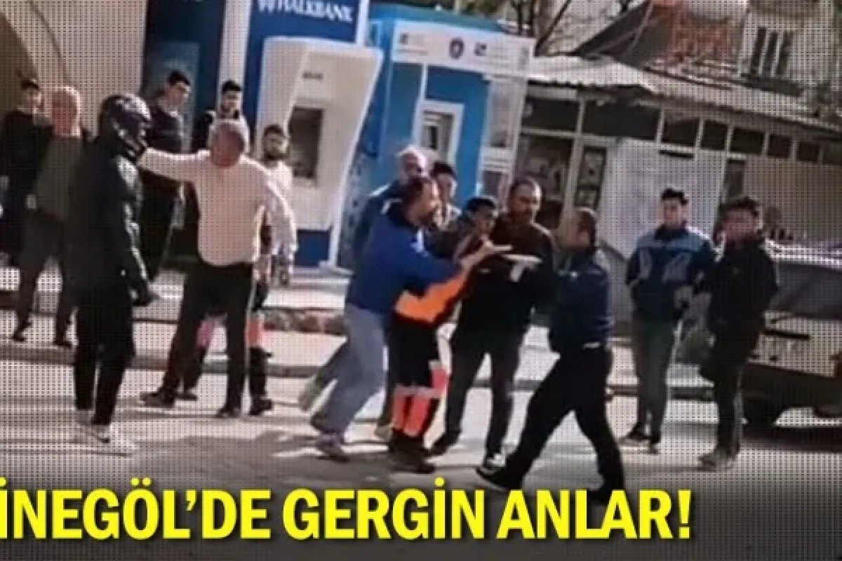 İnegöl'de gergin anlar!