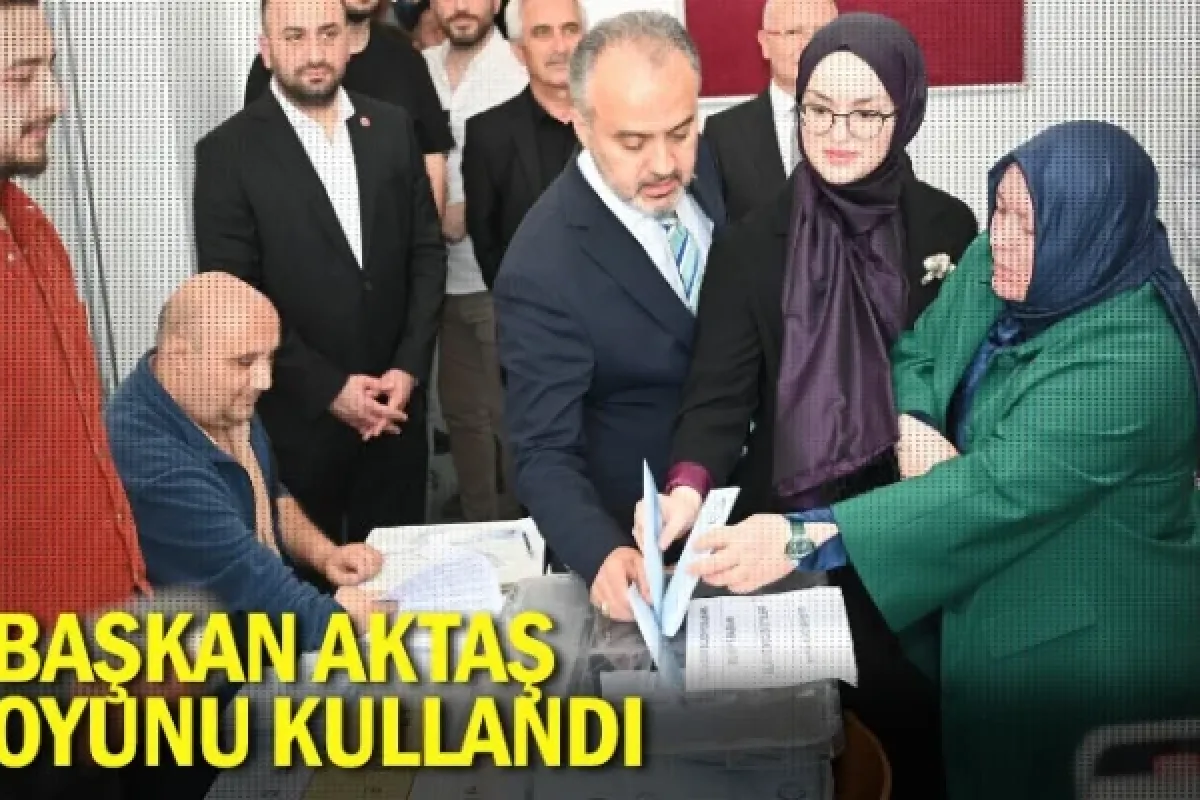 Başkan Aktaş oyunu kullandı