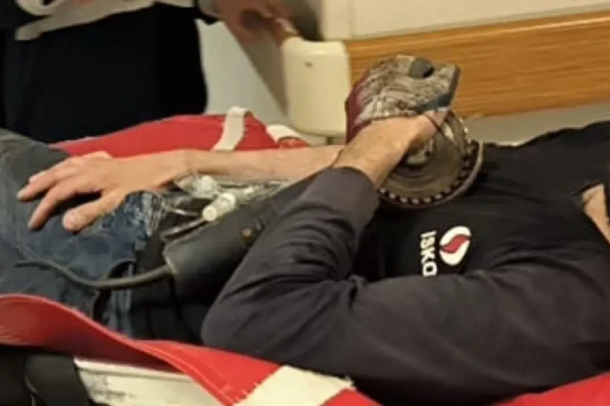 Acil servise böyle getirildi!