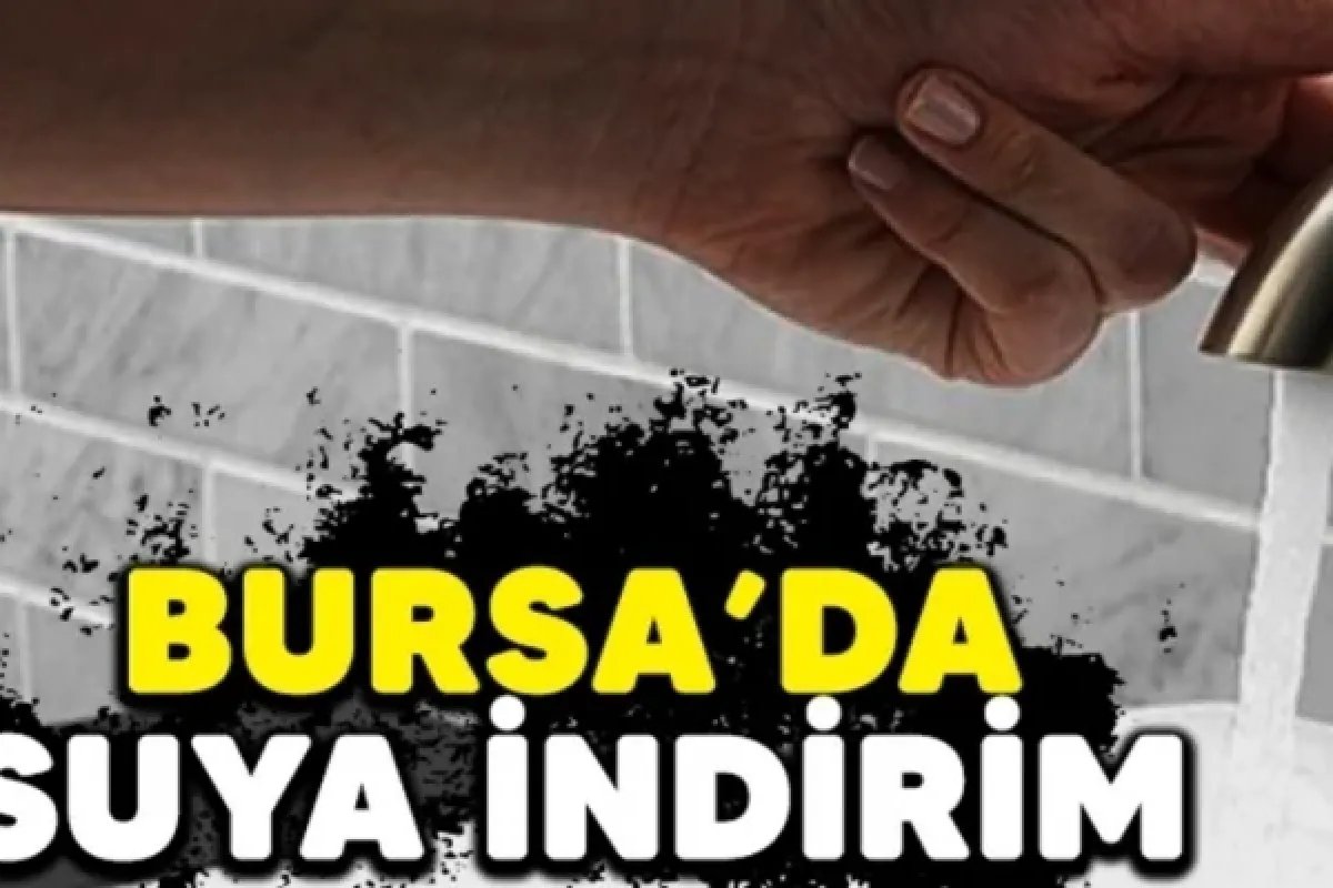 Bursa'da suya indirim