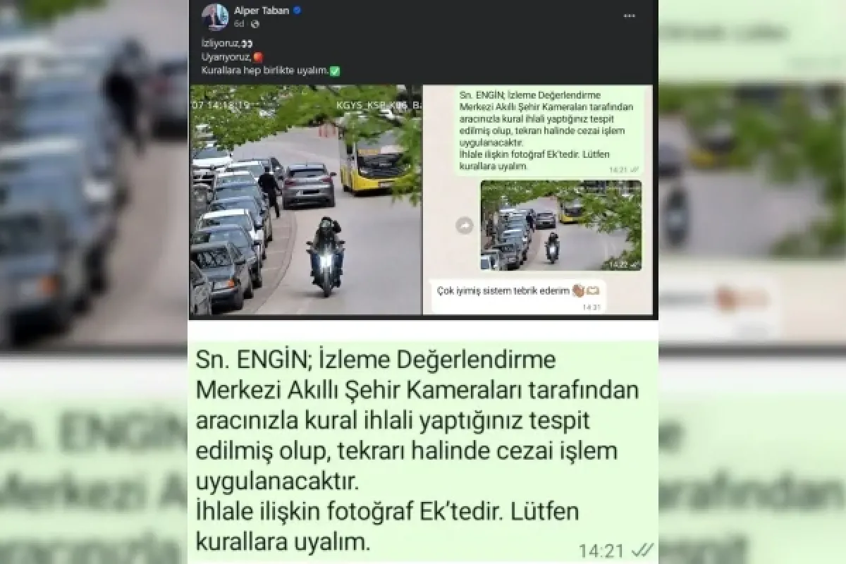Başkan Taban 'izliyoruz, uyarıyoruz' diyerek paylaştı!