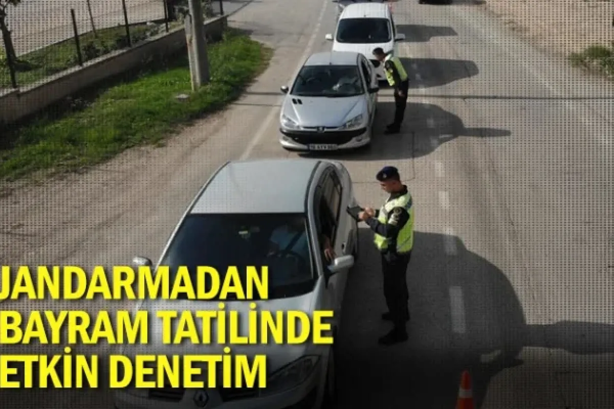 Jandarmadan bayram tatilinde etkin denetim