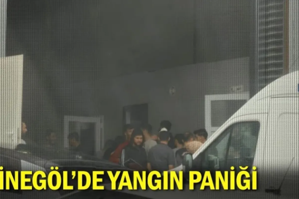 İnegöl'de yangın paniği