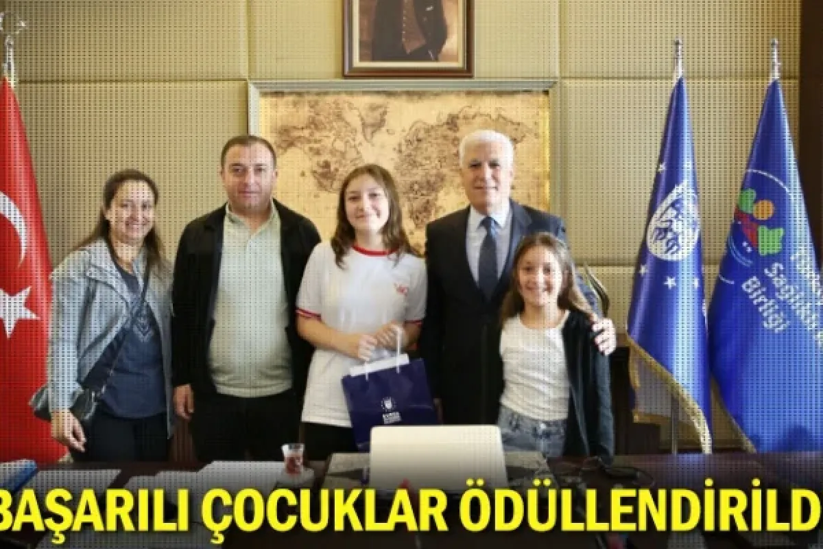 Başarılı çocuklar ödüllendirildi