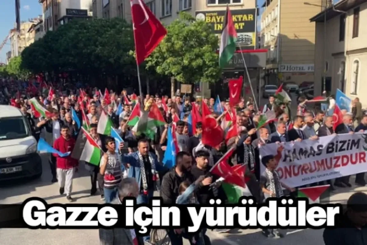 Gazze için yürüdüler
