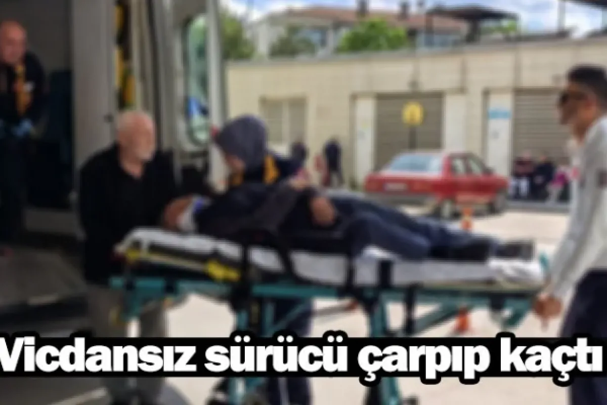 Vicdansız sürücü çarpıp kaçtı