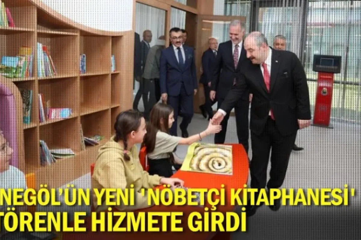 İnegöl'ün yeni 'Nöbetçi Kitaphanesi' törenle hizmete girdi
