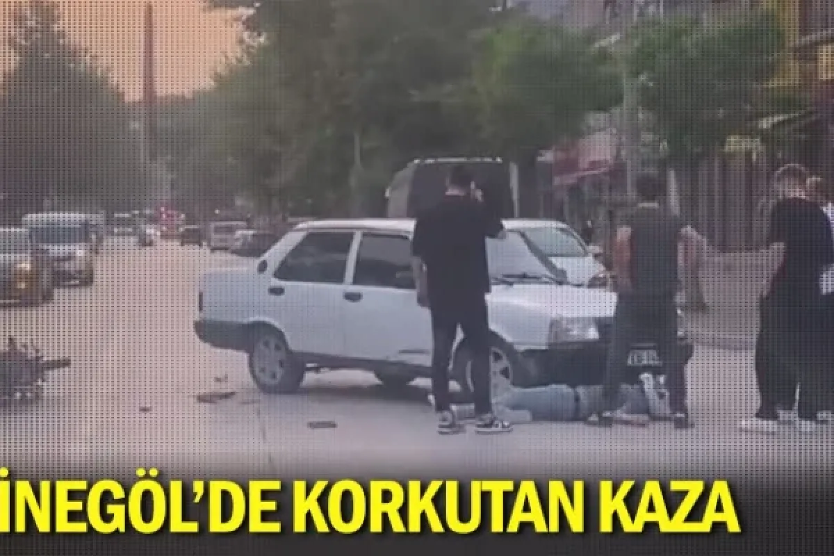 İnegöl'de korkutan kaza