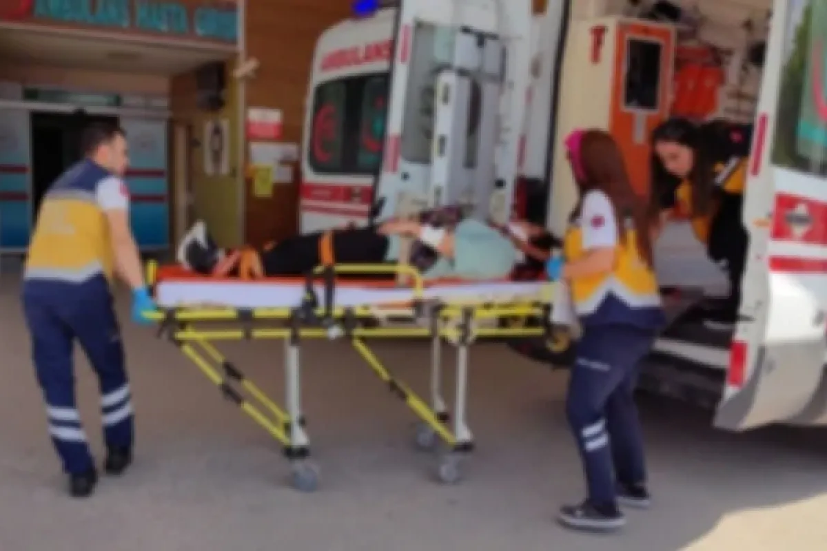 Şarampole uçan araçta can pazarı!