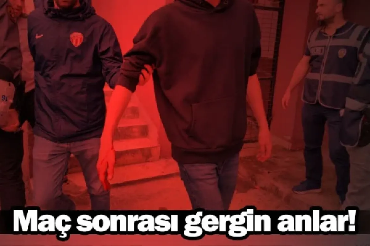Maç sonrası gergin anlar!