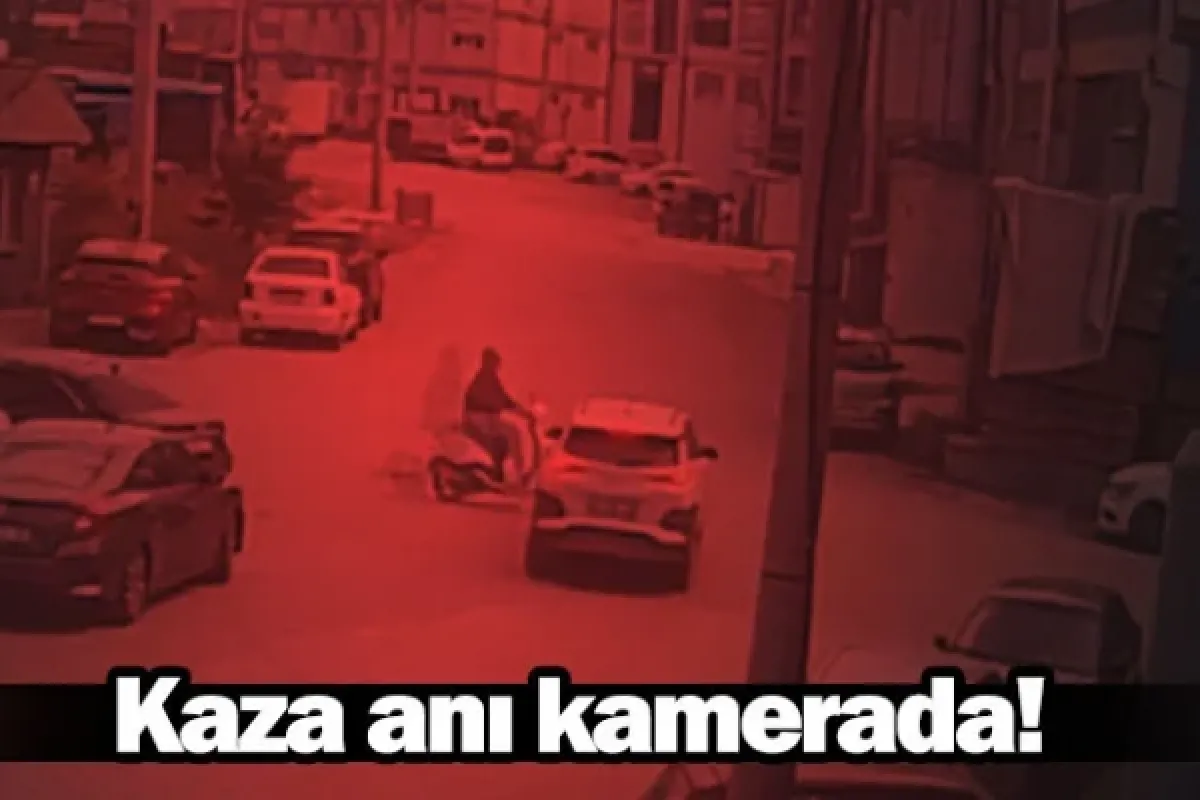 Kaza anı kamerada!