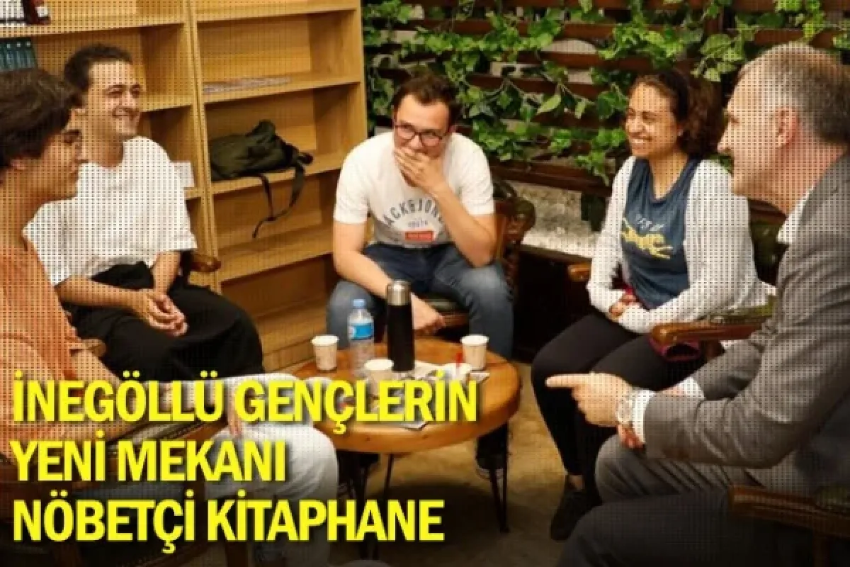 İnegöllü gençlerin yeni mekanı Nöbetçi Kitaphane