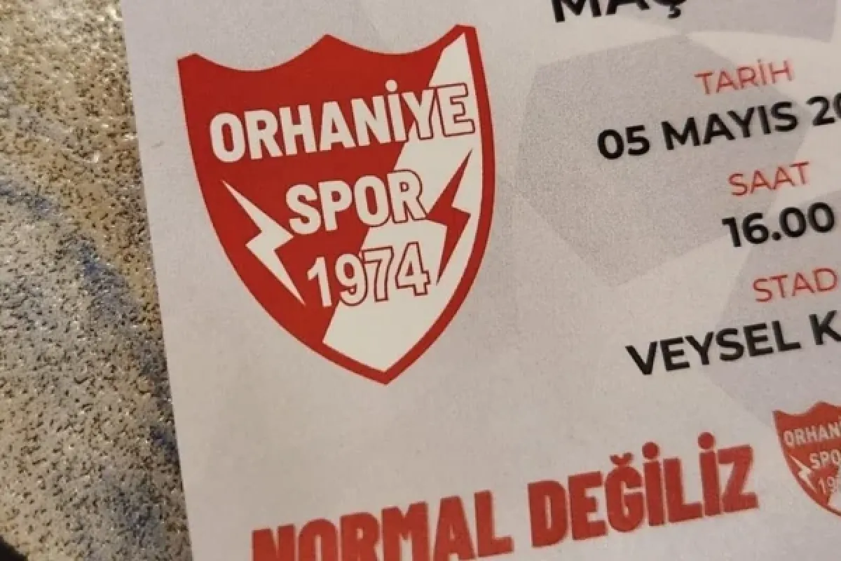 Orhaniyespor maç saatini bekliyor