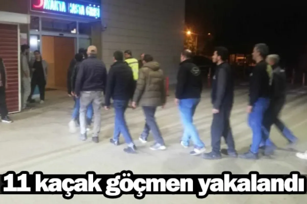 11 kaçak göçmen yakalandı