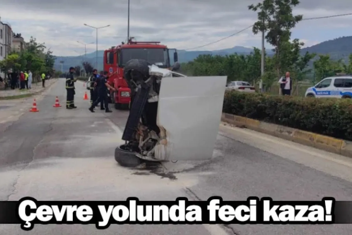 Çevre yolunda feci kaza!