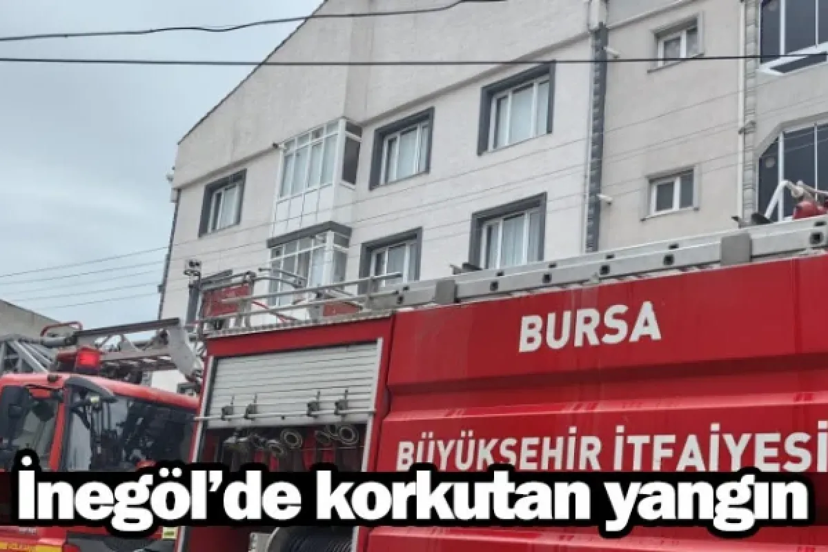 İnegöl'de korkutan yangın