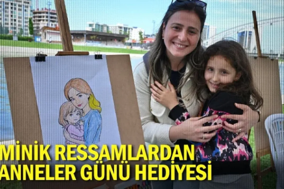 Minik ressamlardan Anneler Günü hediyesi