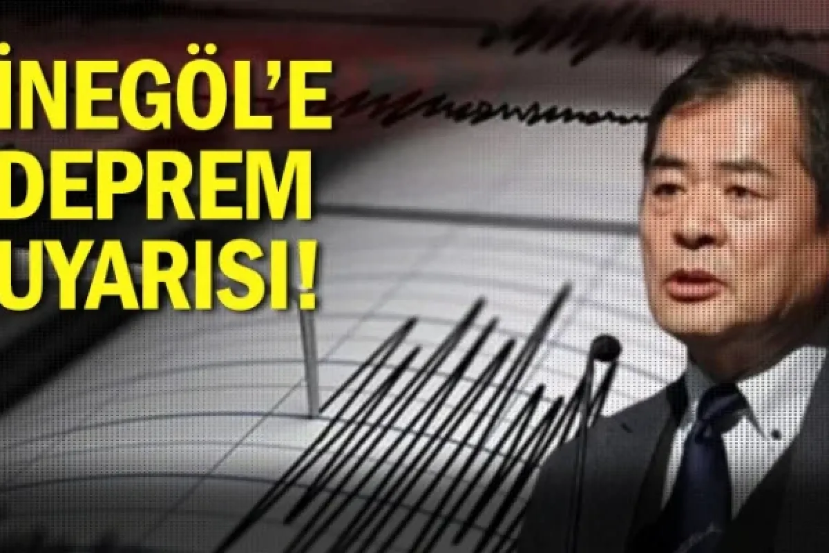 İnegöl'e deprem uyarısı!