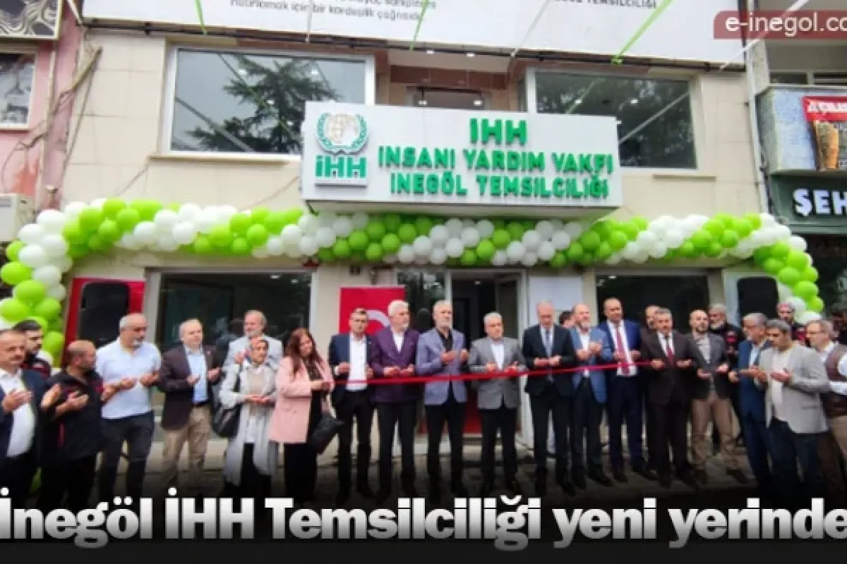 İnegöl İHH Temsilciliği yeni yerinde