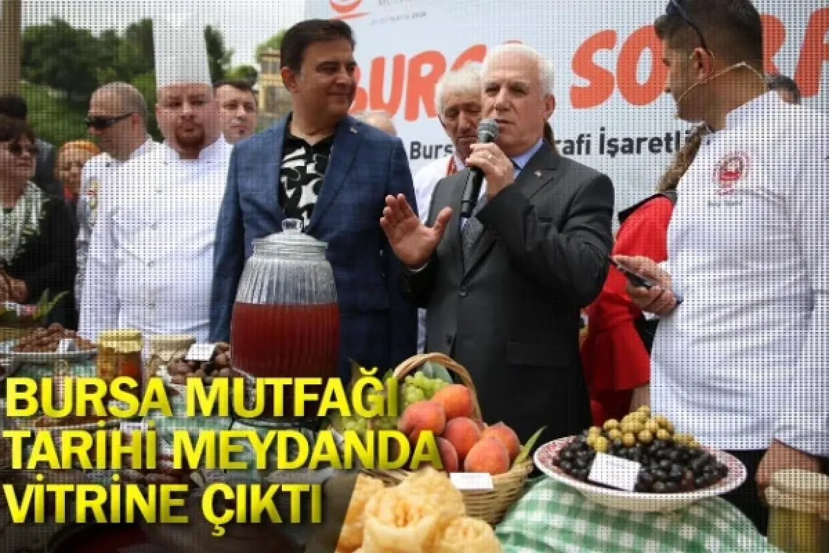 Bursa mutfağı, tarihi meydanda vitrine çıktı